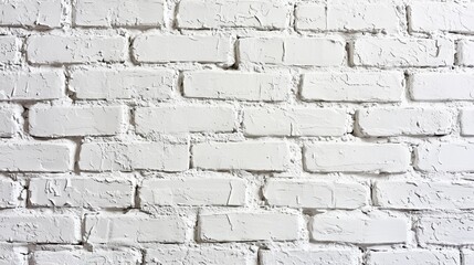 White plastering and painting brick wall white background