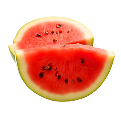 slice of watermelon isolated