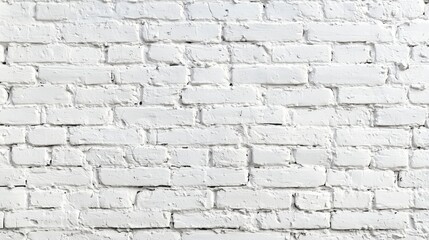 White plastering and painting brick wall white background