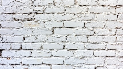 Fototapeta premium White plastering and painting brick wall white background