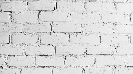 White plastering and painting brick wall white background