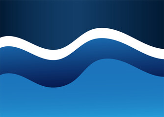 abstract waves, minimalist design, shades of blue background