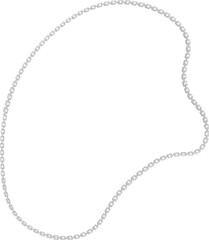 Vector illustration of an organic blob-shaped form bordered by a curved metal chain.