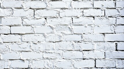 White plastering and painting brick wall white background