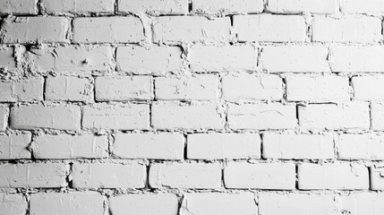 White plastering and painting brick wall white background