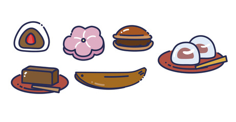 和菓子のイラスト