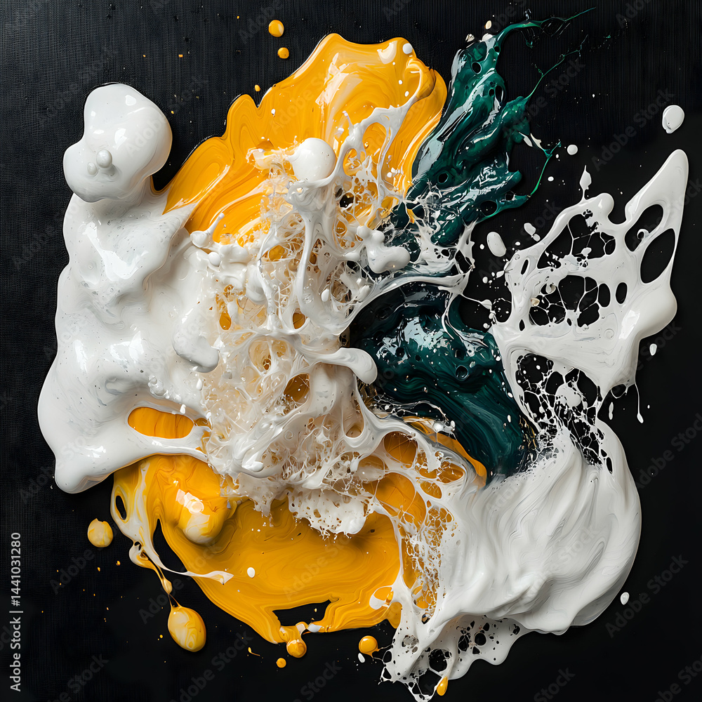 Poster abstract art exploding with color and texture perfect for modern wall decor or creative digital back
