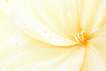 Fototapeta premium Close-up view of a pale yellow flower petal texture.