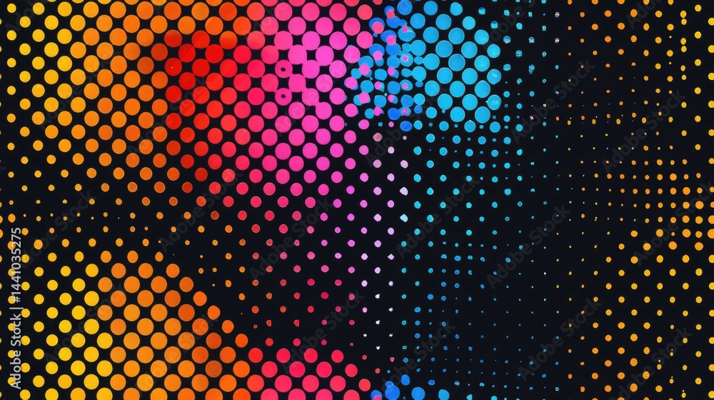 Poster colorful abstract wavy shapes in a gradient. 3d rendering of abstract image of gradient orange, red,