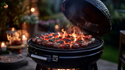 Outdoor grilling feast