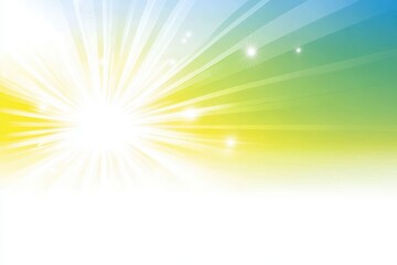 Obraz premium Bright sunburst radiating light, gradient colors