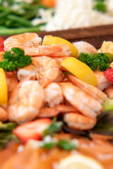 shrimps with lemon and parsley
