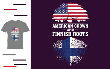 Fototapeta premium American Grown With Finnish Roots