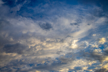 sunset clouds in the sky