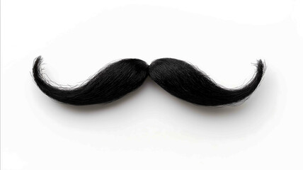 moustachewhite background8k