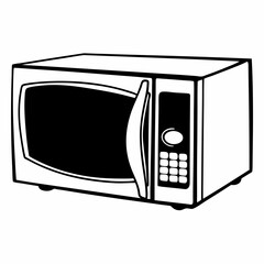 Fototapeta premium microwave oven vector