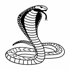 Fototapeta premium vector illustration of a snake