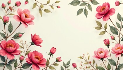 Subtle floral print, continuous flowing lines, print, flower print