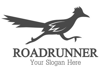 road runner logo icon design vector flat isolated illustration