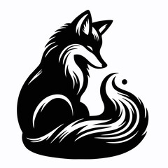 Obraz premium A vector fox.