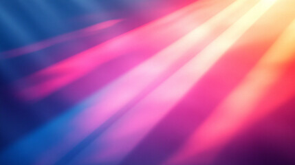 abstract colourful light rays background with bokeh