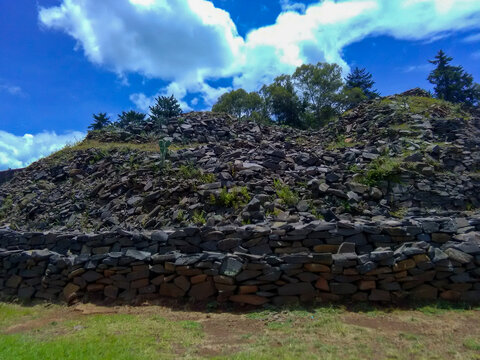 Tzintzuntzan Archaeological Site by Lake Patzcuaro, Ancient Purepecha Civilization, Michoacan, Mexico