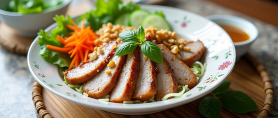 Vietnamese Lemongrass Pork with Vermicelli Noodles