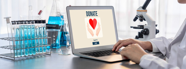 Online donation platform offer brisk money sending system for people to transfer on the internet