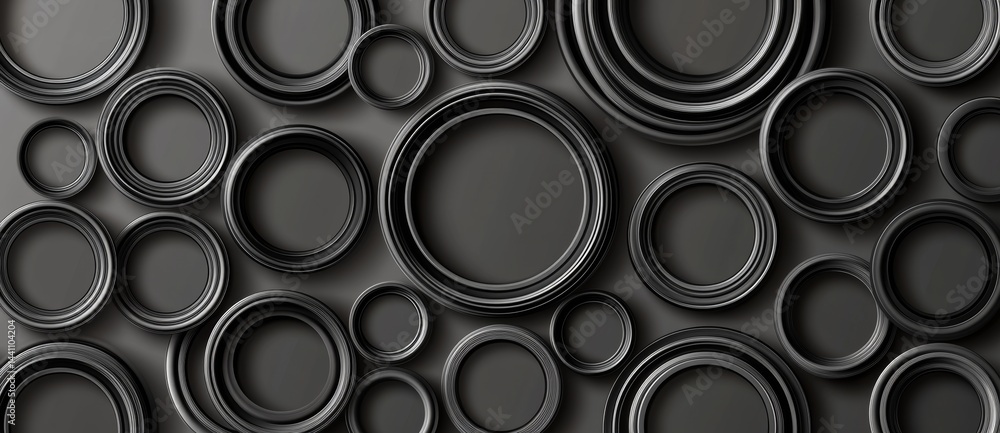 Poster circular and oval drop shadows with soft edges, in a range of gray ellipse gradients, are showcased 