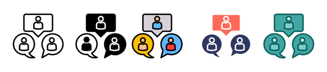 Social Groups Multiple icon
