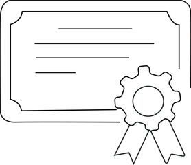 certificate,award,ribbon modern flat icon for achievement recognition design vector graphic for education