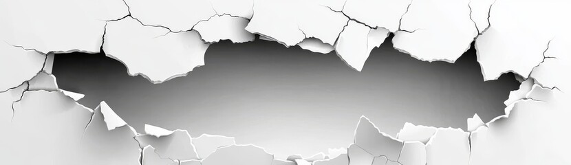 Fototapeta premium Modern illustrations feature flying white paper sheets, showcasing a realistic 3D effect of empty pages floating in the air with a windblown appearance, in shapes such as circular, spiral, round, and