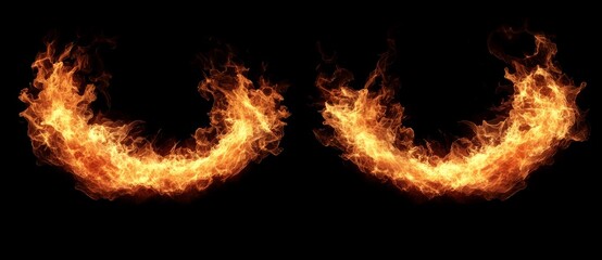 Vibrant red magical traces dance across a dark backdrop, as glowing orange wand trails form mystical spiral patterns surrounded by radiant sparks in an enchanted fantasy smoke design