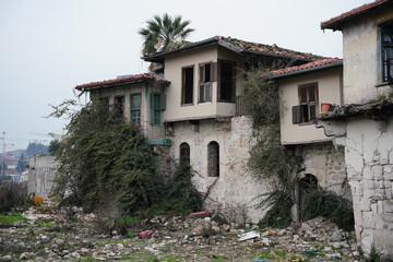 Damaged building in Antakya, Hatay after 6 February 2023 Earthquakes