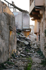 Damaged building in Antakya, Hatay after 6 February 2023 Earthquakes