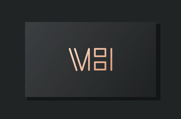 Abstract luxury initial letter VH logo.