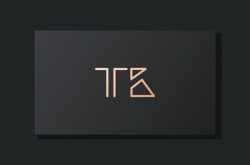 Abstract luxury initial letter TK logo.