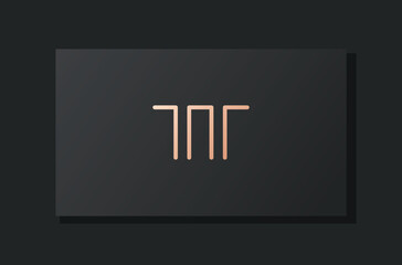Abstract luxury initial letter TT logo.