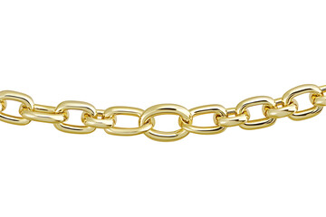 Fototapeta premium Luxurious golden chain against a solid black background adding glamour