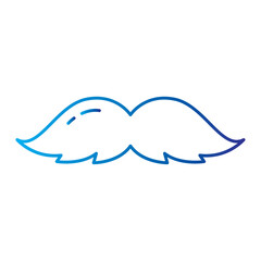Classic mustache shape. Vector