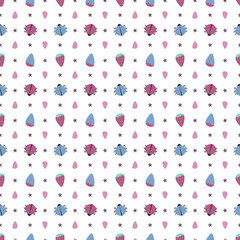 ladybugs and berries pattern