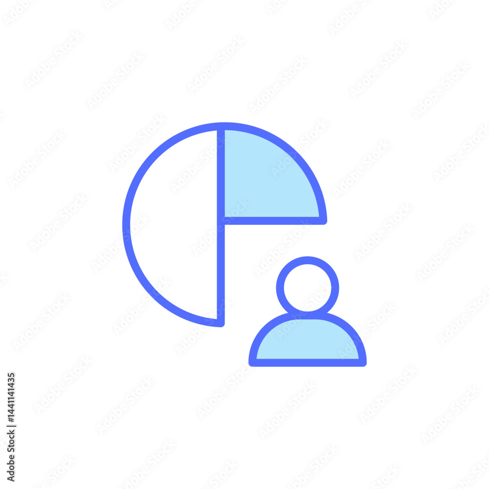 Aufkleber team collaboration icon representing business strategy planning and development in a dynamic work en