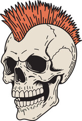 stylish skull illustration which can be used for your stuff