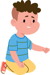 Happy Kid Cartoon Drawing