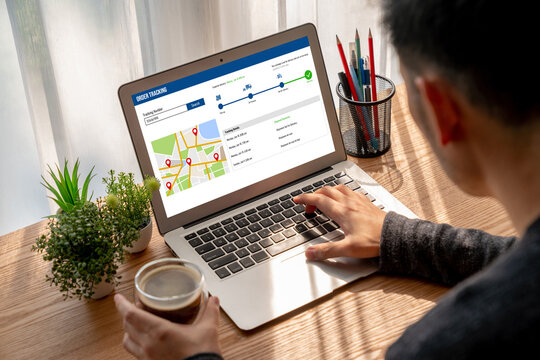 Delivery tracking system for e-commerce and modish online business to timely goods transportation and delivery