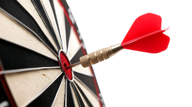 darts on a white background
