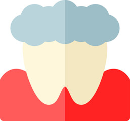 tooth illustration on a white background     