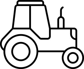 tractor illustration on a white background    