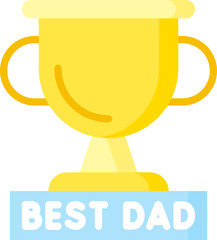 trophy illustration on a white background    