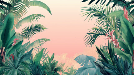 Exotic and tropical beach sun rise holiday flowers mood